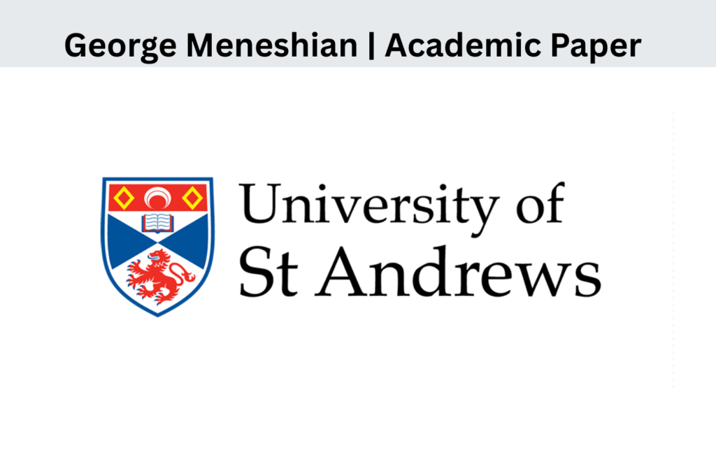 George Meneshian, Research, International Relations, Foreign Policy, Analysis